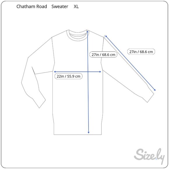 Chatham Road XL Mens Striped V-Neck Sweater Gray & Black 100% Cotton Made In Chi - Picture 2 of 5